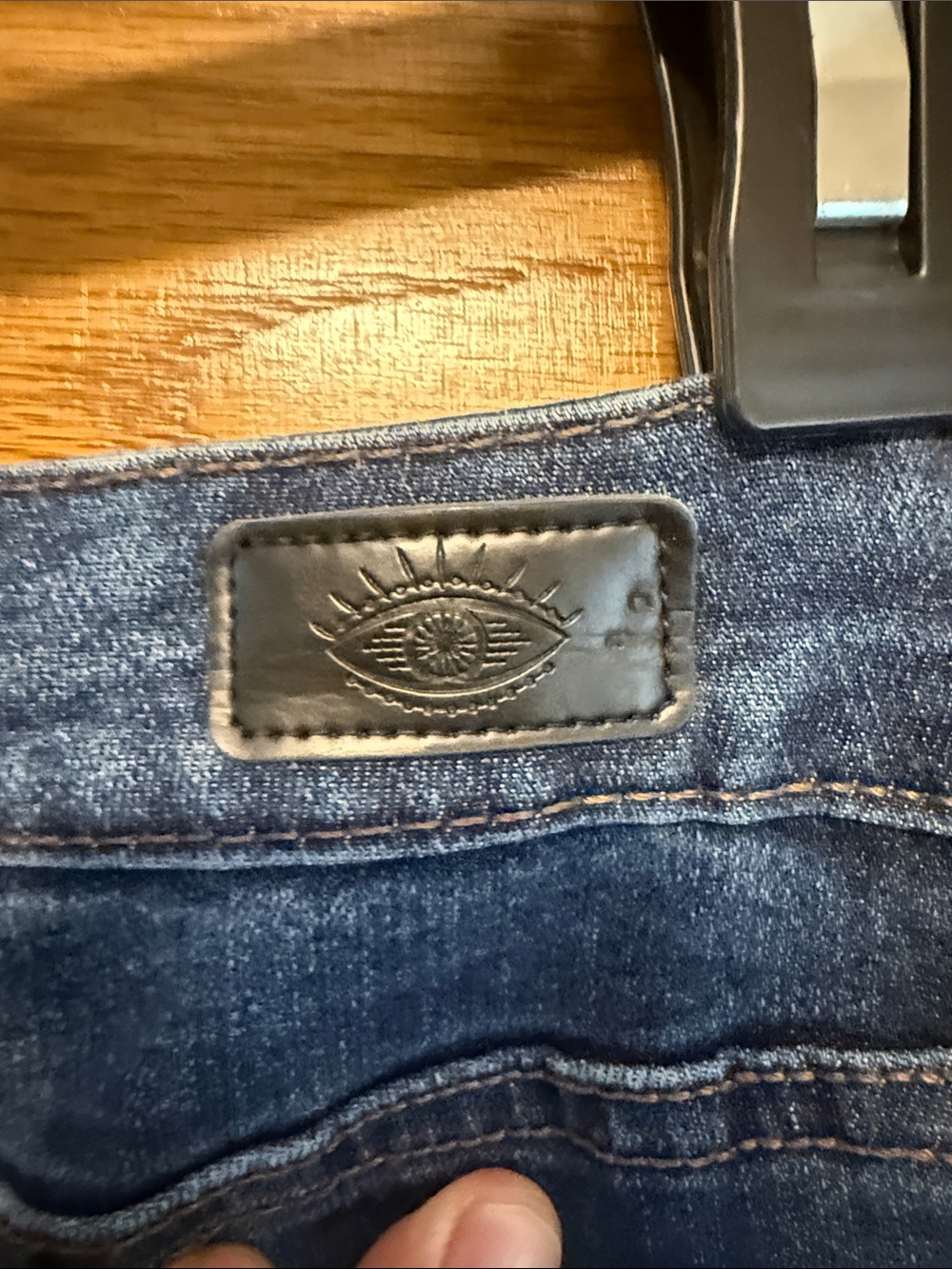 sofia by sofia vergara Dark Blue Flare Button-Fly Jeans-Size 10 Short. - Picture 9 of 9